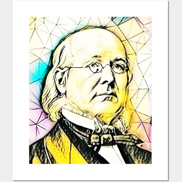 Horace Greeley Portrait | Horace Greeley Artwork 3 Wall Art by JustLit